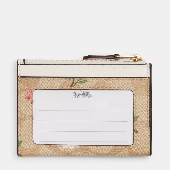 $69 NWT COACH Id Case In Signature Canvas Floral Print - Picture 3 of 4